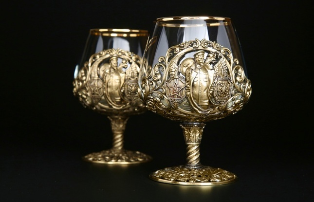 Бокал для коньяка "ФСБ Дзержинский" 430 мл - фото №3