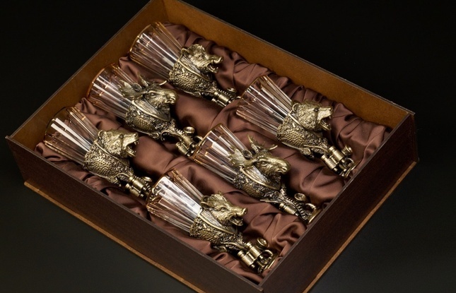 Набор рюмок-лафитников «Охотничьи трофеи»  50 мл - фото №14