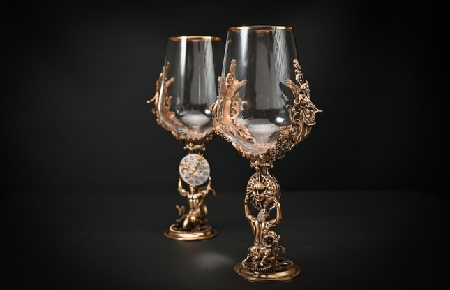 Бокал для вина "Гороскоп Овен"  2 шт.  в подарочном футляре с художественным оформлением  430 мл - фото №6