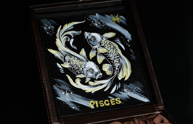 Набор лафитников для водки «Знаки Зодиака Рыбы» (2 шт.) в подарочном футляре c художественным оформлением 50 мл - фото №3