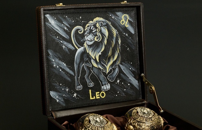 Бокал для коньяка Зодиак "Лев"  2 шт.  в подарочном футляре с художественным оформлением  430 мл - фото №2