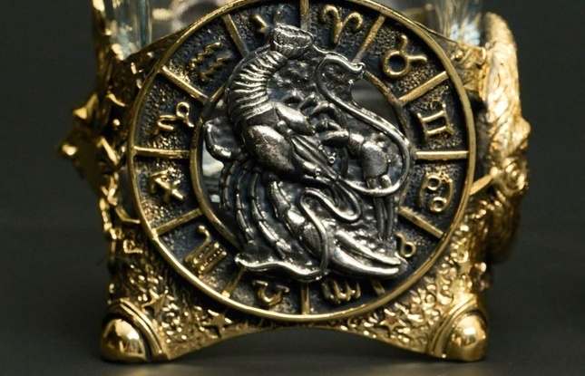 Стакан для виски Зодиак "Рак"  2 шт.  в подарочном кейсе с художественным оформлением 310 мл - фото №6