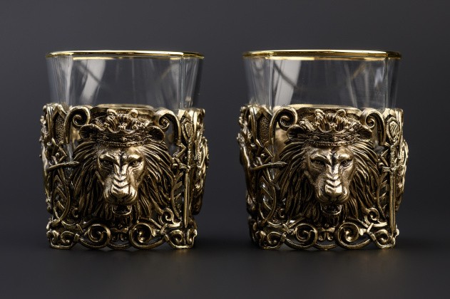 Подарочный набор стаканов для виски «Лев»