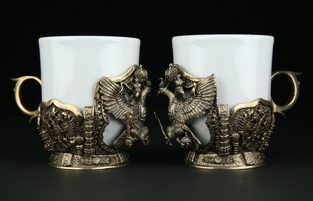 Чашка для кофе "Герб РФ" 200 мл - фото №4