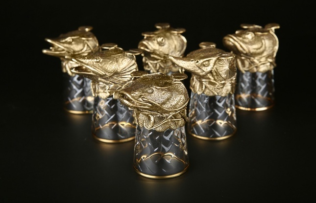 Набор чарок "Рыбы" 50 мл - фото №5