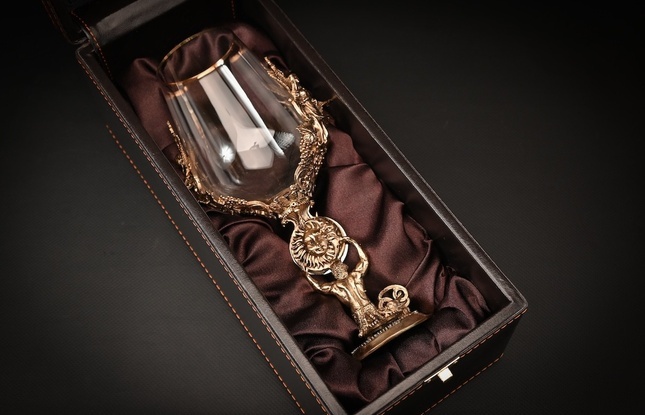 Бокал для вина "Гороскоп Рак"  1 шт.  в подарочном футляре с художественным оформлением  430 мл - фото №2