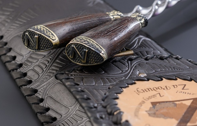 Набор шампуров в чехле " Z " - фото №3