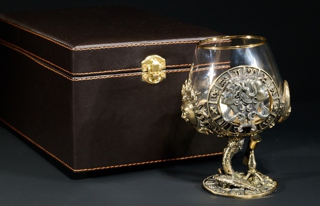 Бокал для коньяка Зодиак "Близнецы"  1 шт.  в подарочном футляре с художественным оформлением  430 мл