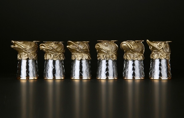 Набор чарок "Рыбы" 50 мл - фото №4