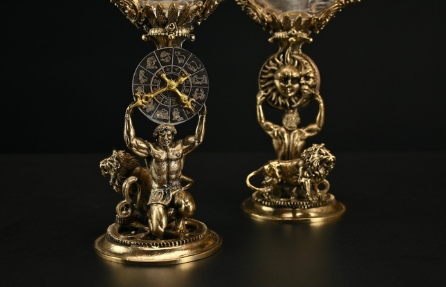 Набор бокалов для вина «Зодиак Лев» (2шт.) в подарочном футляре 450 мл - фото №1