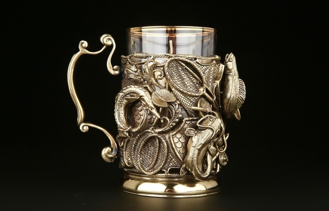 Подстаканник  «Рыбалка Трофейный»  250 мл - фото №5