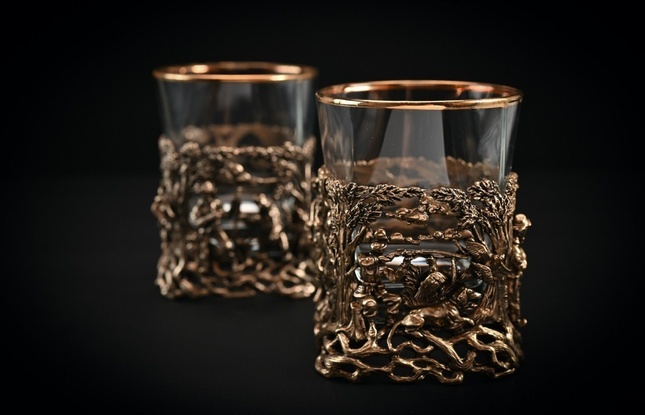 Подарочный набор стаканов для виски   Охота   6 шт. 310 мл в подарочном кейсе  с художественным оформлением - фото №5