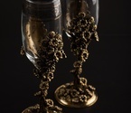 Набор бокалов для вина «Цветок» (2шт.)  в подарочном футляре - фото №2