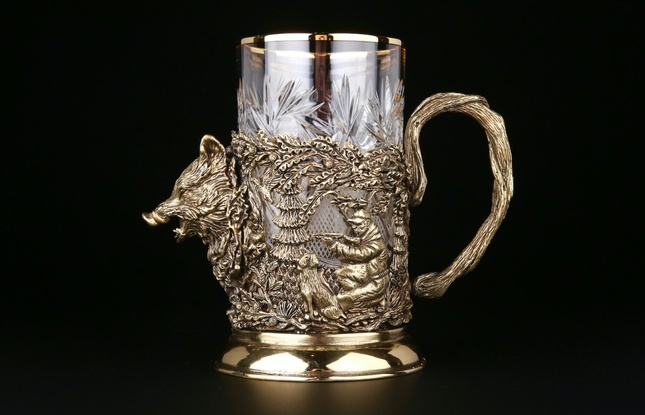 Подстаканник "Русский лес Кабан"250 мл - фото №5