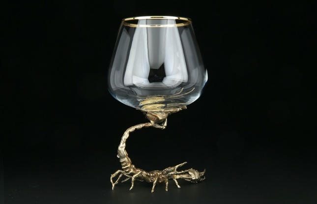 Бокал для коньяка «Скорпион» в подарочной коробке - фото №1