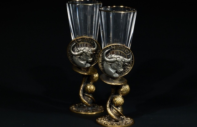 Набор лафитников для водки Знаки зодиака «Телец» 50 мл - фото №1