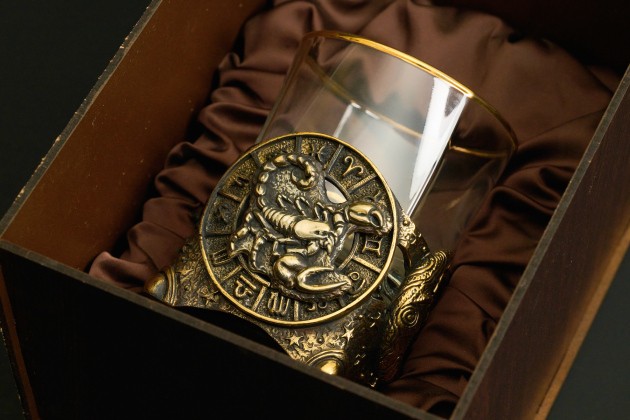 Стакан для виски Зодиак «Скорпион» 430 мл 1 шт в подарочной коробке 