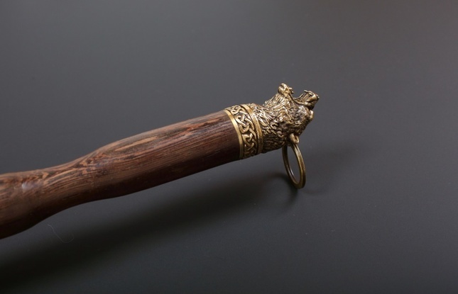 Ложка для обуви "Медведь кельтский  узор" - фото №4