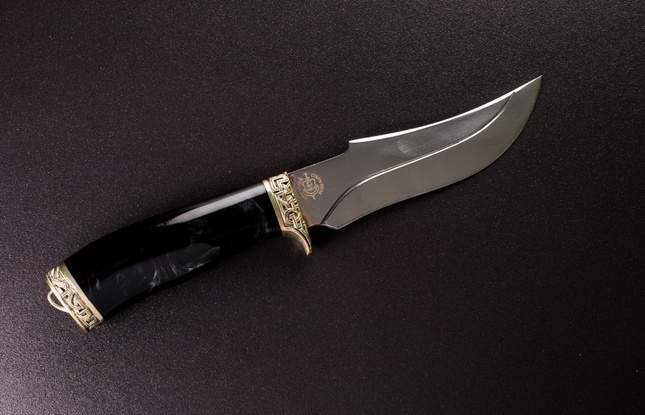 Подарочный туристический нож «Клык 2» сталь 95Х18 в футляре
