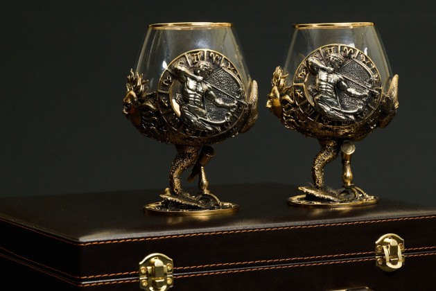 Бокал для коньяка Зодиак "Стрелец"  2 шт.  в подарочном футляре с художественным оформлением  430 мл