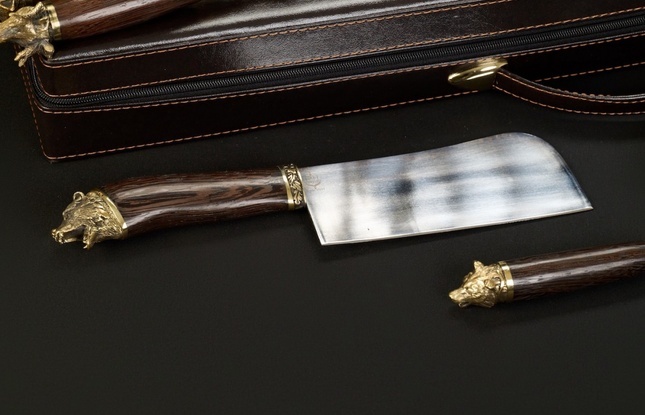 Набор шампуров в футляре «Скиф 6» Звери лесные - фото №7