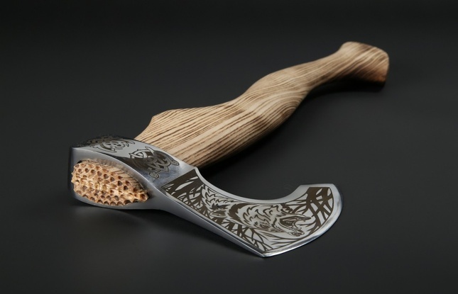 Топор Викинг, рисунок Медведь - фото №1