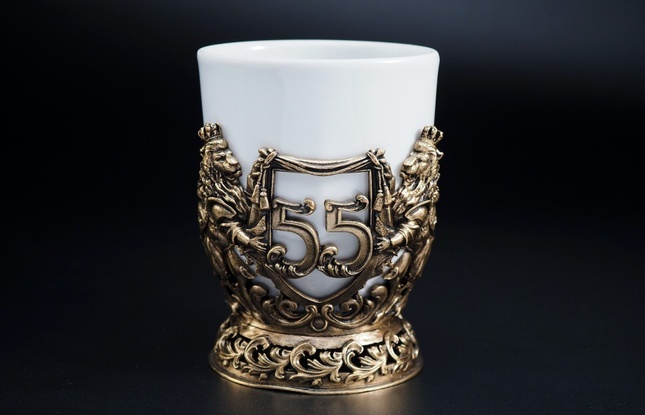 Чашка для кофе "Юбилейная"  (35,40,45,50,55,60,65,70 Лет) 200 мл - фото №3