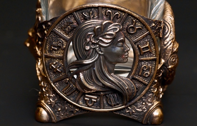 Стакан для виски Зодиак "Дева"  1 шт.  в подарочном кейсе с художественным оформлением 310 мл - фото №3