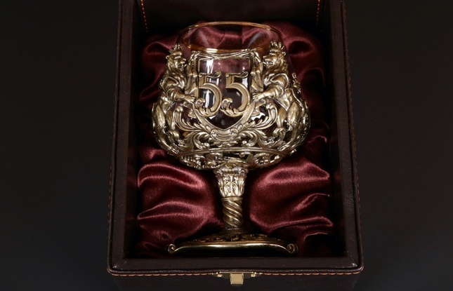 Бокал для коньяка "Юбилейный" (35,40,45,50,55,60,65,70,75 Лет) - фото №5