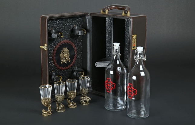 Кейс для алкоголя Арт-Мастер 15 "Русский лес" - фото №1