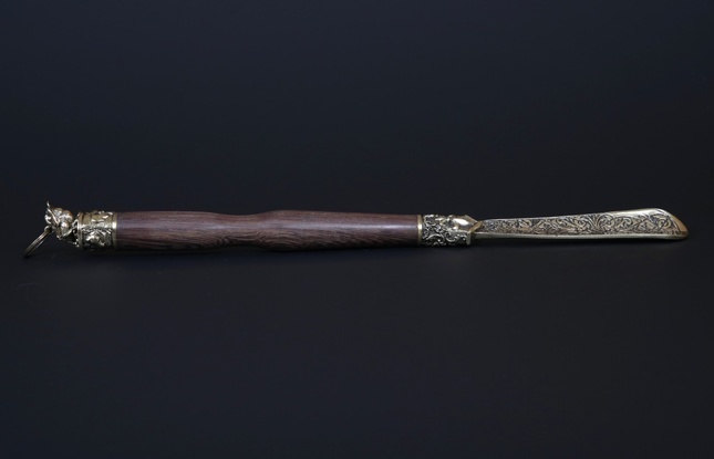 Ложка для обуви  "Денежная лягушка" - фото №1