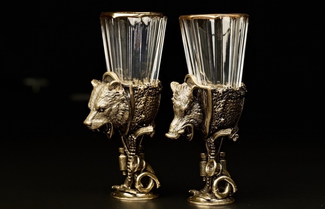 Набор рюмок-лафитников «Охотничьи трофеи»  50 мл - фото №1