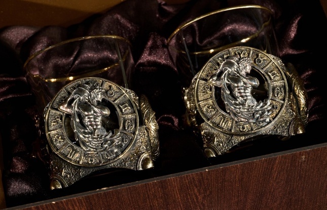 Стакан для виски Зодиак  "Водолей"  - фото №8