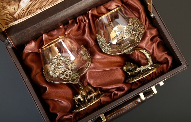 Бокал для коньяка "Охота" Волк 430 мл - фото №9