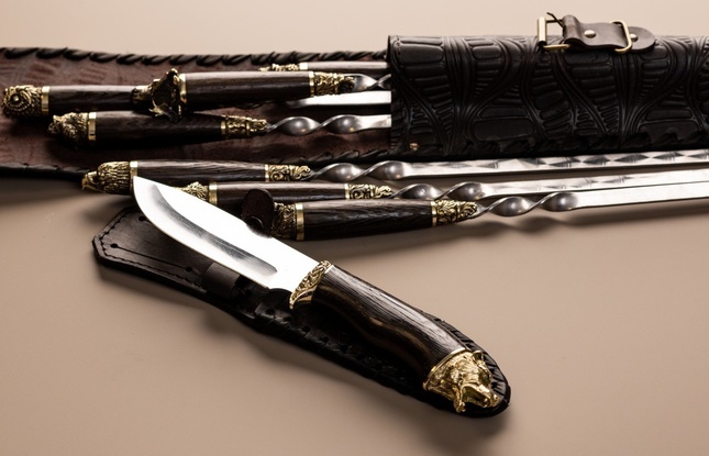 Чехол узкий тисненный накладка 3D + нож - фото №6