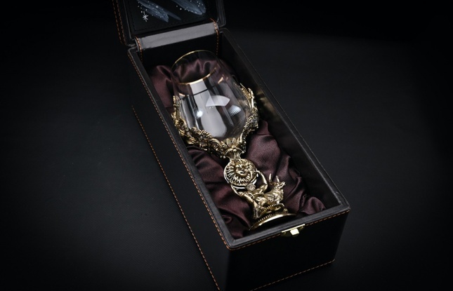 Бокал для вина "Гороскоп Телец"  1 шт.  в подарочном футляре с художественным оформлением  430 мл - фото №1