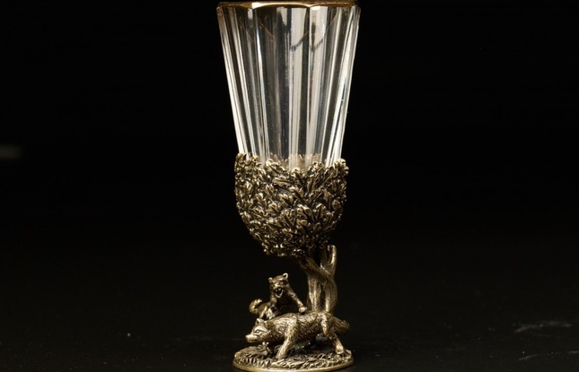 Набор лафитников «Русский Лес "  (6 шт.) в подарочном футляре с художественным оформлением  50 мл - фото №13