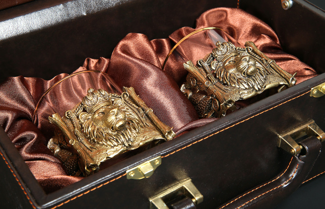 Подарочный набор стаканов для виски «Мудрому руководителю» 310 мл - фото №4