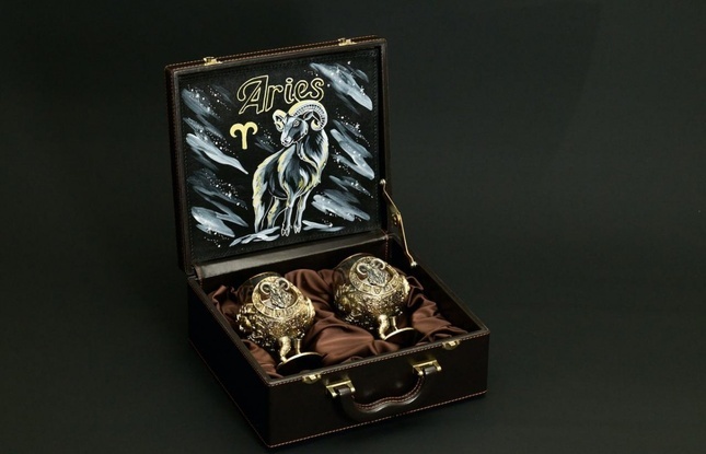 Бокал для вина "Гороскоп Овен"  1 шт.  в подарочном футляре с художественным оформлением  430 мл - фото №10