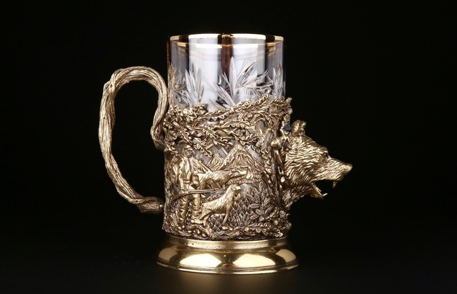 Подстаканник "Русский лес -Медведь" 250 мл - фото №2