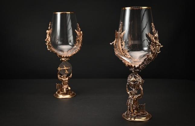 Бокал для вина "Гороскоп Дева"  1 шт.  в подарочном футляре с художественным оформлением  430 мл - фото №4