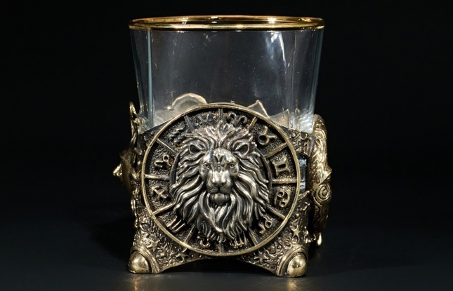 Стакан для виски Зодиак  "Лев"  1 шт.  в подарочном кейсе с художественным оформлением 310 мл - фото №4