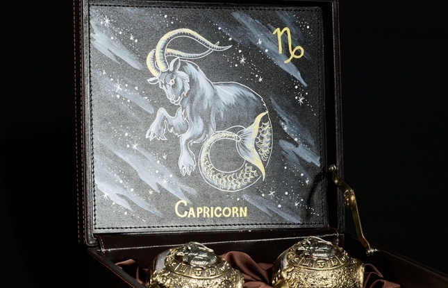 Бокал для коньяка Зодиак "Козерог"  2 шт.  в подарочном футляре с художественным оформлением  430 мл - фото №3