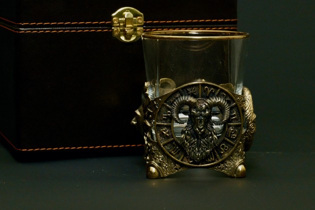 Стакан для виски Зодиак "Овен"  1 шт.  в подарочном кейсе с художественным оформлением 310 мл