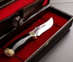Подарочный туристический нож «Клык 2» сталь 95Х18 в футляре - фото №2
