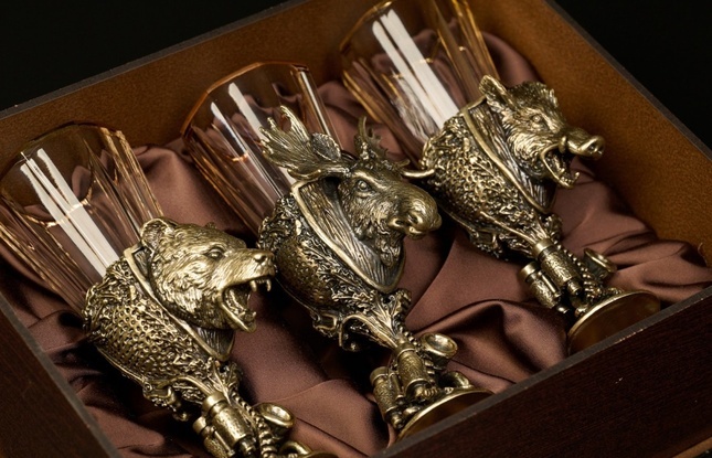 Набор рюмок-лафитников «Охотничьи трофеи»  50 мл - фото №9