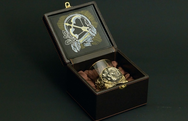 Стакан для виски Зодиак "Стрелец"  1 шт.  в подарочном кейсе с художественным оформлением 310 мл - фото №1