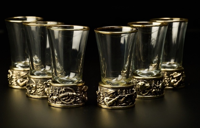 Набор стопок для текилы  "Охота на медведя" - фото №13