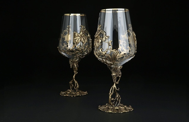 Бокал для вина «Цветок» 450 мл - фото №2