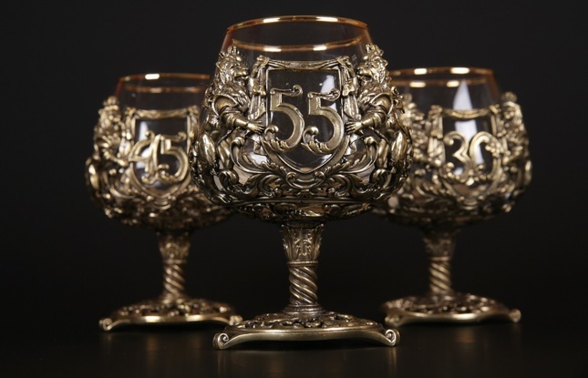Бокал для коньяка "Юбилейный" (35,40,45,50,55,60,65,70,75 Лет) - фото №2